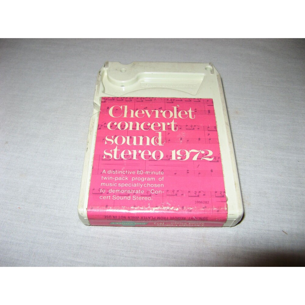 1972 Chevrolet Chevy Concert Sound Stereo 8 Track Tape Lear Jet TESTED WORKS